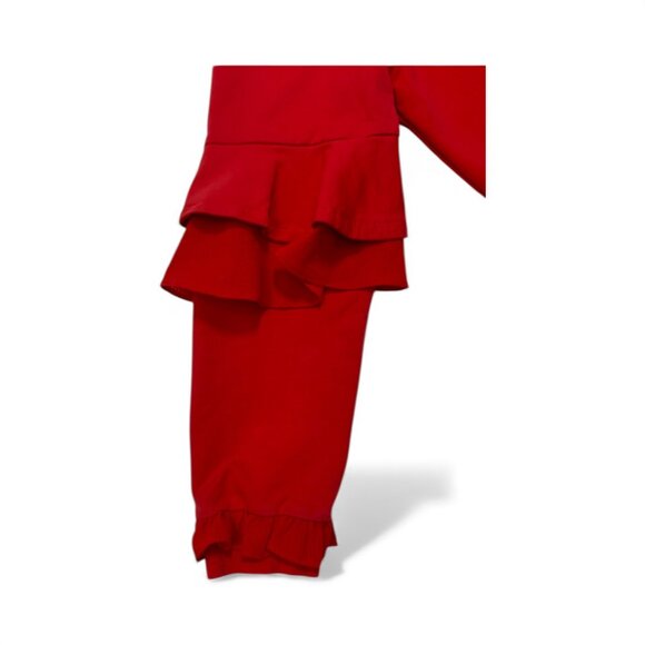 Red Hoodie Sweatshirt Dress - Picture 6 of 6